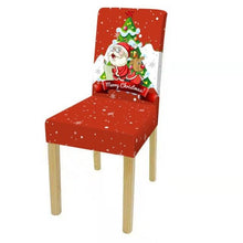 Load image into Gallery viewer, Christmas Decoration Set Stylish Christmas Chair Cover Decoration Jacquard Removable Washable Cushion Covers Armchair Modern For Home Banquet Hotel Spandex Holiday Parsons Chair Cover for Christmas Decoration Home Decor Ceremony Santa Claus
