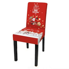 Load image into Gallery viewer, Christmas Decoration Set Stylish Christmas Chair Cover Decoration Jacquard Removable Washable Cushion Covers Armchair Modern For Home Banquet Hotel Spandex Holiday Parsons Chair Cover for Christmas Decoration Home Decor Ceremony Santa Claus
