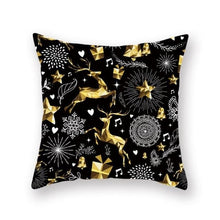 Load image into Gallery viewer, Christmas Decorations Snowflake Santa Claus Merry Christmas Cover Cushion Pillowcase Xmas Holiday Couch Pillows Rustic Christmas Decorations Winter Pillowcase for Living Room Home Happy New Year
