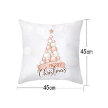 Load image into Gallery viewer, Christmas Decorations Snowflake Santa Claus Merry Christmas Cover Cushion Pillowcase Xmas Holiday Couch Pillows Rustic Christmas Decorations Winter Pillowcase for Living Room Home Happy New Year
