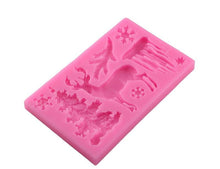 Load image into Gallery viewer, Christmas Deer Silicone Mold Snowflake Chocolate Candy Molds Cake Decorating Tools Kitchen Baking Moulds Christmas Theme Silicone Mold Snowflake Tree Deer Dessert Ice Cube Candy Chocolate Mold
