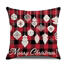 Load image into Gallery viewer, Christmas Pillow Covers Xmas Decorative Christmas Pillow Covers Christmas Decor Pillow Cases Retro Beautiful Cushion Cover Throw Pillowcase Winter Holiday Cushion Case For Home Decor 45x45CM
