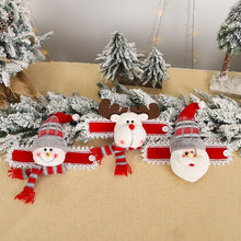 Load image into Gallery viewer, Christmas Plaid Curtain Buckle Santa Snowman Curtain Tiebacks Tie Rope Christmas Decor Curtain Buckle Santa Claus Holdback Decor Snowman Drapes Holder For Home Window Xmas Ornaments Gift
