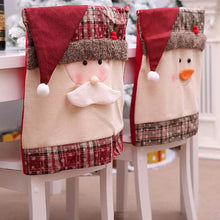 Load image into Gallery viewer, Christmas Santa Claus Snowman Chair Cover
