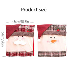 Load image into Gallery viewer, Christmas Santa Claus Snowman Chair Cover
