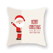 Load image into Gallery viewer, Christmas Xmas Red Pillow Case Tree Decoration Xmas Series Cushion Cover Case Pillow Zippered Square Pillowcase Santa Claus Cushion Cover Christmas Decorations For Home Snowman 45x45CM
