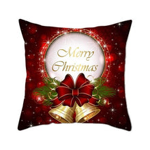 Load image into Gallery viewer, Christmas Xmas Red Pillow Case Tree Decoration Xmas Series Cushion Cover Case Pillow Zippered Square Pillowcase Santa Claus Cushion Cover Christmas Decorations For Home Snowman 45x45CM
