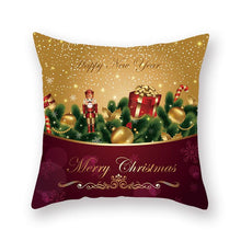 Load image into Gallery viewer, Christmas Xmas Red Pillow Case Tree Decoration Xmas Series Cushion Cover Case Pillow Zippered Square Pillowcase Santa Claus Cushion Cover Christmas Decorations For Home Snowman 45x45CM
