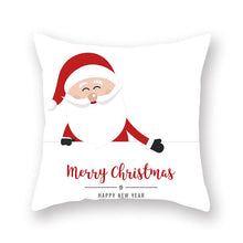 Load image into Gallery viewer, Christmas Xmas Red Pillow Case Tree Decoration Xmas Series Cushion Cover Case Pillow Zippered Square Pillowcase Santa Claus Cushion Cover Christmas Decorations For Home Snowman 45x45CM
