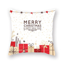 Load image into Gallery viewer, Christmas Xmas Red Pillow Case Tree Decoration Xmas Series Cushion Cover Case Pillow Zippered Square Pillowcase Santa Claus Cushion Cover Christmas Decorations For Home Snowman 45x45CM
