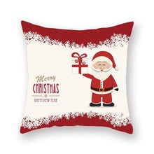 Load image into Gallery viewer, Christmas Xmas Red Pillow Case Tree Decoration Xmas Series Cushion Cover Case Pillow Zippered Square Pillowcase Santa Claus Cushion Cover Christmas Decorations For Home Snowman 45x45CM
