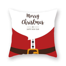 Load image into Gallery viewer, Christmas Xmas Red Pillow Case Tree Decoration Xmas Series Cushion Cover Case Pillow Zippered Square Pillowcase Santa Claus Cushion Cover Christmas Decorations For Home Snowman 45x45CM
