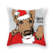 Load image into Gallery viewer, Christmas Xmas Red Pillow Case Tree Decoration Xmas Series Cushion Cover Case Pillow Zippered Square Pillowcase Santa Claus Cushion Cover Christmas Decorations For Home Snowman 45x45CM
