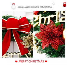Load image into Gallery viewer, Christmas Xmas Wreath Home Door Wall Ornament Garland Bowknot Party Decoration
