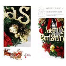 Load image into Gallery viewer, Christmas Xmas Wreath Home Door Wall Ornament Garland Bowknot Party Decoration
