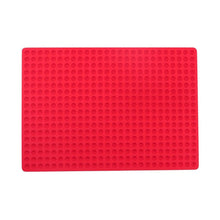 Load image into Gallery viewer, Circular Hole Silicone Grill Mat BBQ Mat Barbecue Roast Chicken Mat Baking Pan Mat Multifunctional Microwave Mat Table Placemat Pyramid Pan Non Stick Fat Reducing Silicone Baking Mat Oven Cooking Baking BBQ Mat Sheets
