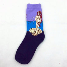 Load image into Gallery viewer, Classic Autumn Winter Retro Personality Art Van Gogh Mural World Famous Oil Painting Female Sock For Men And Women
