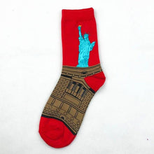 Load image into Gallery viewer, Classic Autumn Winter Retro Personality Art Van Gogh Mural World Famous Oil Painting Female Sock For Men And Women
