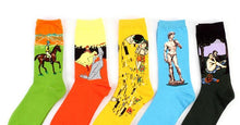 Load image into Gallery viewer, Classic Autumn Winter Retro Personality Art Van Gogh Mural World Famous Oil Painting Female Sock For Men And Women
