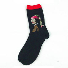Load image into Gallery viewer, Classic Autumn Winter Retro Personality Art Van Gogh Mural World Famous Oil Painting Female Sock For Men And Women
