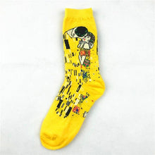 Load image into Gallery viewer, Classic Autumn Winter Retro Personality Art Van Gogh Mural World Famous Oil Painting Female Sock For Men And Women
