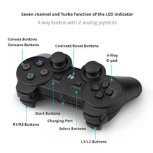 Load image into Gallery viewer, Classic Blue Bluetooth Wireless Joystick Gamepad Controller Compatible With PC Monitor Laptop
