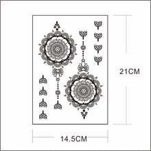 Load image into Gallery viewer, Classic Brown And Black Temporary Tattoo For Hands And Body Stickers Black Luxury Tattoos for Women Girls
