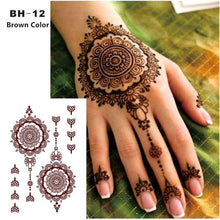 Load image into Gallery viewer, Classic Brown And Black Temporary Tattoo For Hands And Body Stickers Black Luxury Tattoos for Women Girls
