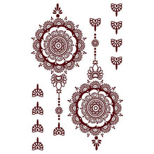 Load image into Gallery viewer, Classic Brown And Black Temporary Tattoo For Hands And Body Stickers Black Luxury Tattoos for Women Girls

