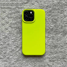 Load image into Gallery viewer, Classic Candy Color Silicone Case For iphone 13 12 Mini 14 13 Pro Max Camera Lens Protective Bumper Cover For iPhone 14 12 Pro Soft Flexible Silicone Slim Fit Case For Iphone
