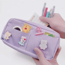 Load image into Gallery viewer, Classic Cartoon Large Capacity Stylish Students Pencil Pouch Cute Creative Design Case For School
