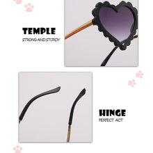 Load image into Gallery viewer, Classic Children's Fashionable  Cute Heart-Shaped Sunglasses  Designer Personalized Flower  Love Baby Sunglasses  Block 90% Of UVB and UVA Rays over sized heart shaped sunglasses
