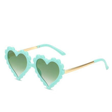 Load image into Gallery viewer, Classic Children's Fashionable  Cute Heart-Shaped Sunglasses  Designer Personalized Flower  Love Baby Sunglasses  Block 90% Of UVB and UVA Rays over sized heart shaped sunglasses
