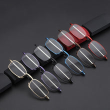 Load image into Gallery viewer, Classic Fashionable Folding Reading Glasses With Case  For Men Women Telescopic Rotation Eyeglasses Includes Glasses Case Blue Light Blocking Reading Glasses Folding Reading Glasses, Small Folding Readers for Men Women
