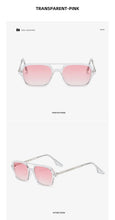 Load image into Gallery viewer, Classic Fashionable Retro Shape Double Bridges Style Women Sunglasses Polarized Square  Sunglasses for Women Men Classic Pink Gradient Eyewear Trending Sunglasses
