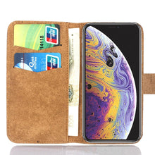 Load image into Gallery viewer, Classic iPhone 5 5S SE 5C Case Flip Leather Phone Cover For iPhone 6 6S PLUS 7 8 X Shockproof Stand Cases Wallet Extra Thin Leather Case Compatible with iPhone
