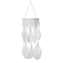 Load image into Gallery viewer, Classic Lantern Dream Catcher Kid  Room Dream Catchers LED Light Up White Feather Lights Ceiling Decor Wall Hanging Ornaments for Bedroom Decor Gifts for Teenage Girl Decoration Home Wind Chime Feather Wedding
