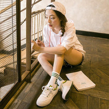 Load image into Gallery viewer, Classic Letter Print Fashion Sporty Short Socks Girls Cute Harajuku Socks Casual Cool Skateboard Socks Made Out Of Pure Cotton Breathable Socks For Men And Women
