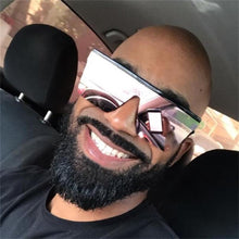 Load image into Gallery viewer, Classic Male Big Black Sunglasses For Men &amp; Women New Fashionable Design New Mirror Pink Square  Oversize Square Sunglasses for Women Men
