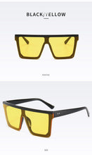 Load image into Gallery viewer, Classic Male Big Black Sunglasses For Men &amp; Women New Fashionable Design New Mirror Pink Square  Oversize Square Sunglasses for Women Men

