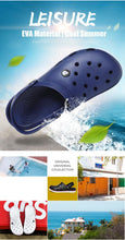 Load image into Gallery viewer, Classic Men Clogs Slippers Soft Bottom Beach Fashion Clogs Men Sandals Comfortable Breathable Ankle-Wrap Anti-Slip Casual Water Shoe Beach Shower Sandals Summer Slippers
