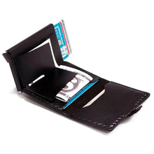 Load image into Gallery viewer, Classic Multifunction Automatic Aluminum Alloy Leather Credit Card Holder Retro New Pop-Up Card Ejector Business Wallets For Men
