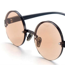 Load image into Gallery viewer, Classic Natural Crystal Glass Stone Reading Glasses Male High Definition Anti Fatigue Round Brown Reading Glasses Female Lightweight Thin Steel Frame With Compact Case For Daily Use

