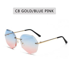 Load image into Gallery viewer, Classic Rimless Sunglasses Women Metal Frame Diamond Cutting Lens Sunglasses For Women New Fashion Black Color New Retro Sun Glasses For Women New Summer Style Sun glasses For Female Famous Style Frames
