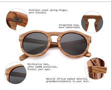 Load image into Gallery viewer, Classic Style Wood Retro Style Sunglasses For Men And Women Sunglasses Stylish New Frames  Round Shape Sunglasses Frame Round Polarized
