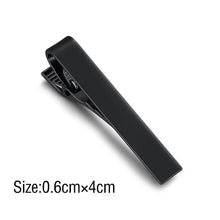 Load image into Gallery viewer, Classic Tie Clip Fashion Style Tie Bars For Men Metal Tone Tie Bar Clip Tie Pins Elegant Tie Clips For Men Fathers' Day Valentine's Day Gift Simple Bar Clasp Practical Necktie Accessories Clasp Tie Pin For Mens Collar Clip
