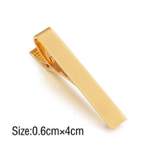 Load image into Gallery viewer, Classic Tie Clip Fashion Style Tie Bars For Men Metal Tone Tie Bar Clip Tie Pins Elegant Tie Clips For Men Fathers' Day Valentine's Day Gift Simple Bar Clasp Practical Necktie Accessories Clasp Tie Pin For Mens Collar Clip
