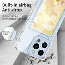 Load image into Gallery viewer, Classic Transparent Soft Thin Clear Wallet Case For iPhone 14 13 12 11 Pro Max 6 6S 7 8 Plus SE X XR XS Transparent Card Slot Pocket Simple Clear Shockproof Protective Slim iPhone Case
