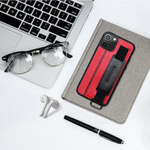 Load image into Gallery viewer, Classic Vintage Design Leather Belt Style With Strap Case for iPhone 14 13 12 Mini 11 Pro Max XS XR Max 8 7 6S Plus PU Leather Wristband Card Holder Full Cover Business Simple Iphone Case For Men And Women
