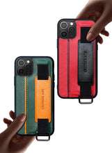 Load image into Gallery viewer, Classic Vintage Design Leather Belt Style With Strap Case for iPhone 14 13 12 Mini 11 Pro Max XS XR Max 8 7 6S Plus PU Leather Wristband Card Holder Full Cover Business Simple Iphone Case For Men And Women
